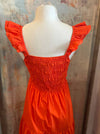Tiered Poplin Maxi Dress
