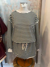 Stripe Long Sleeve Knit Top