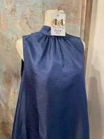 Satin Bow Back A Line Dress