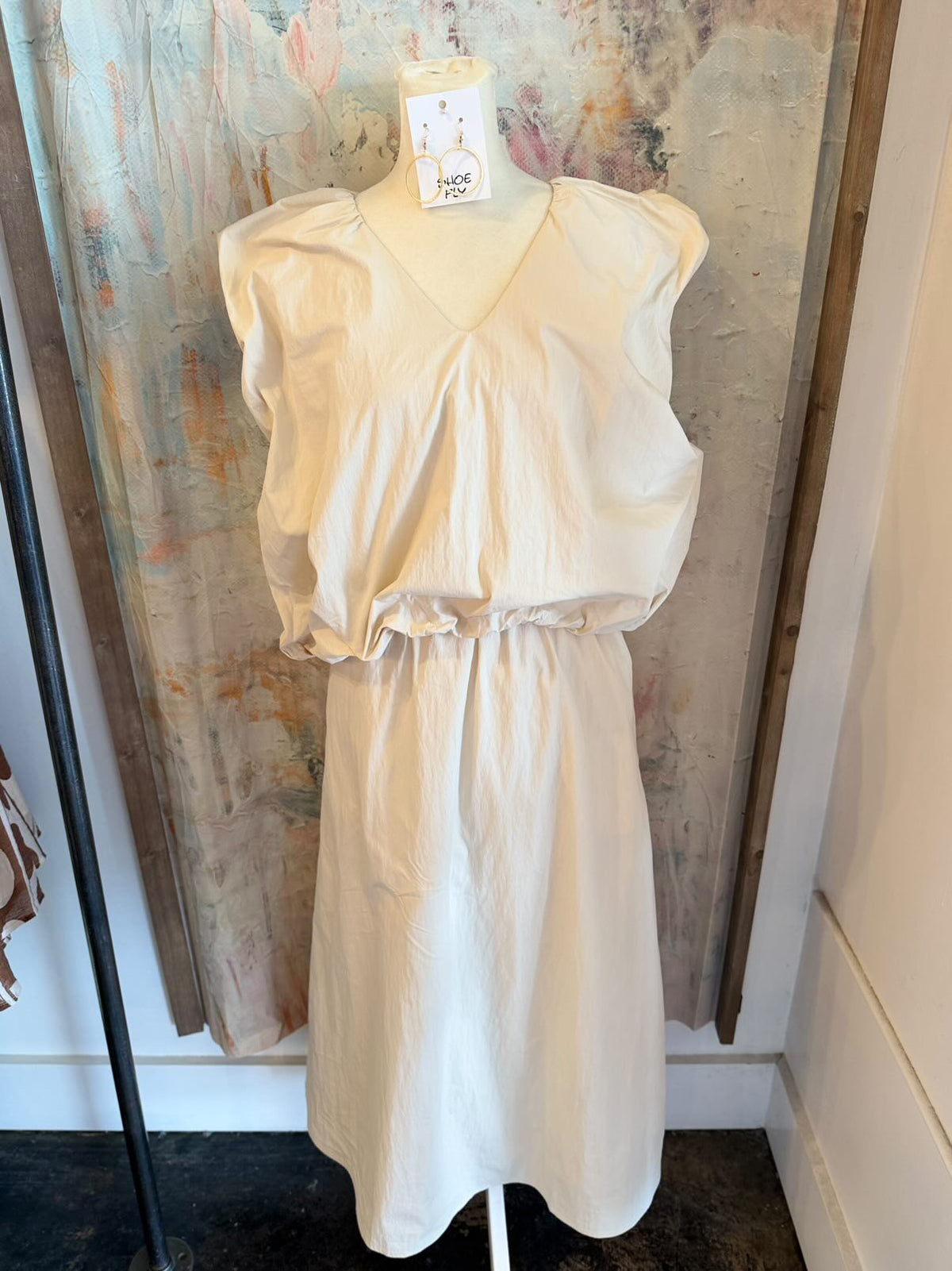 Pocket Elastic Waist Skirt