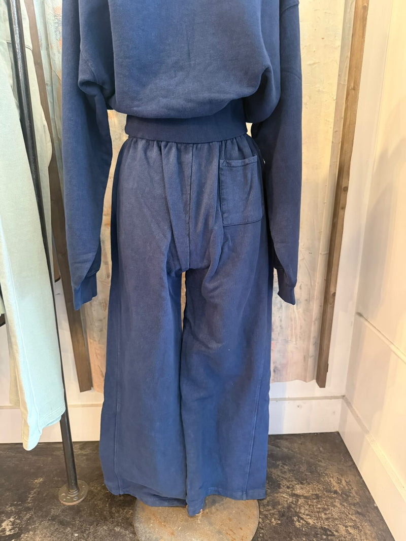 Elastic Waist Sweat Pants