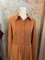 Tie Back Button Shirt Dress with Pockets