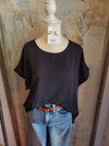 Short Sleeve Scoop Neck Top