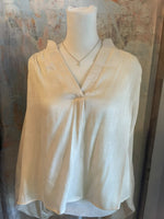 Shimmer V Neck top