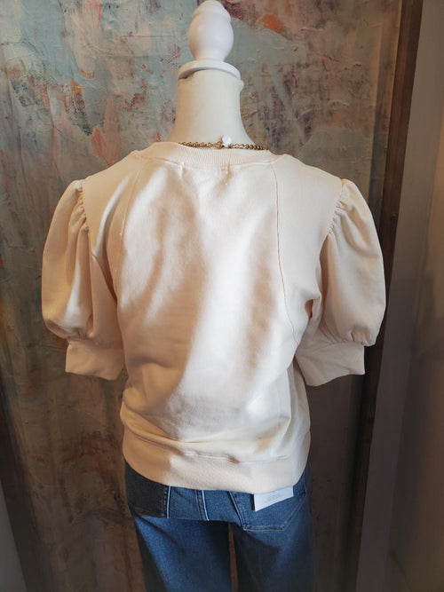 Short Puff  Sleeve Top