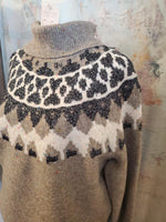 Sparkle Detail T Neck Sweater