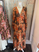 Autumn Glaze Long Sleeve Maxi Dress