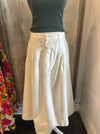 Mini Pleat Detail Long Skirt with Pockets