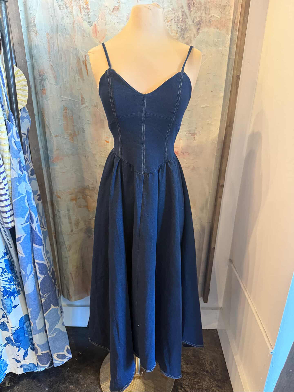 Adjustable Spaghetti Strap Midi Dress