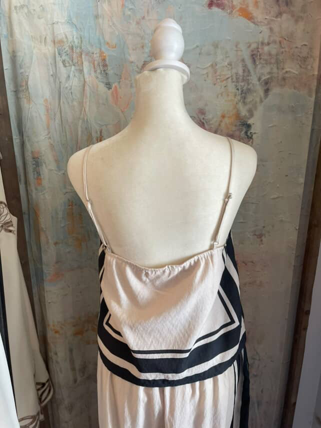 Border Stripe Pattern Top