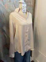 Button Down Satin Top__
