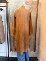 Faux Suede Duster Coat