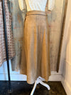 Suede A Line Skirt With Belt