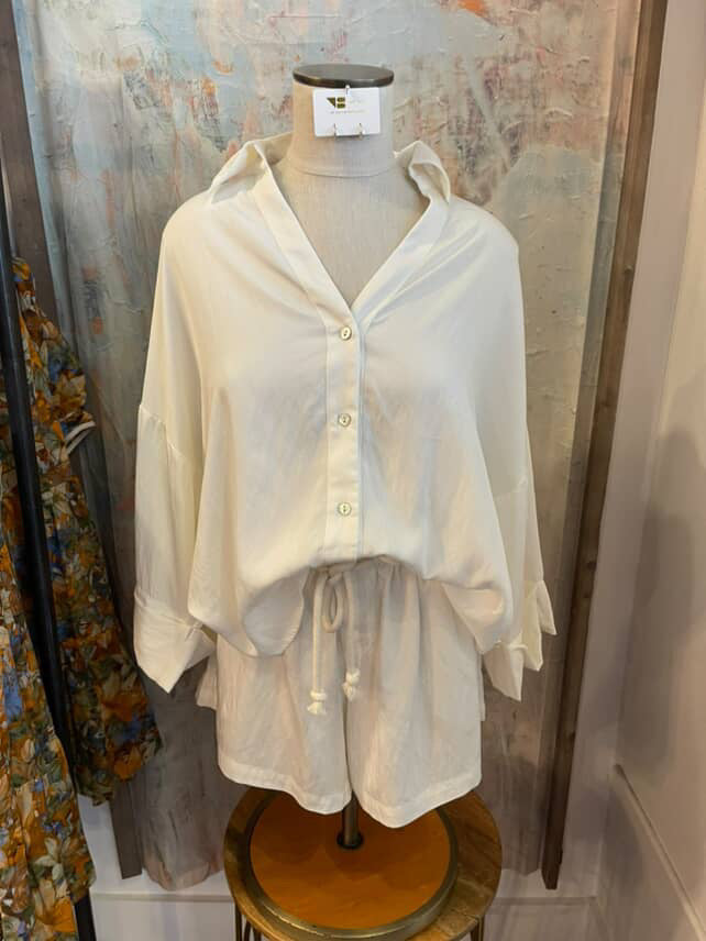 V Neck Wide Fit Shirt