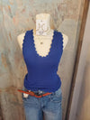 Scallop Edge Tank  Top