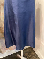 Satin Bow Back A Line Dress