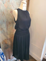 Smock Waist Detail Midi Dress