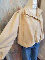 Short Balloon Trench Jacket
