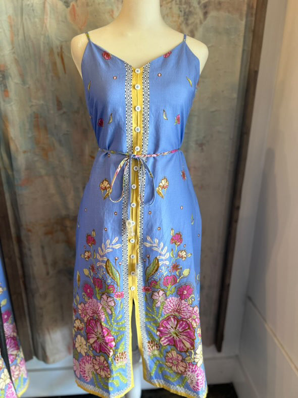 Border Print Maxi Dress_