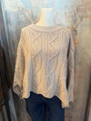 Knit Round Neck Oversize Sweater Top
