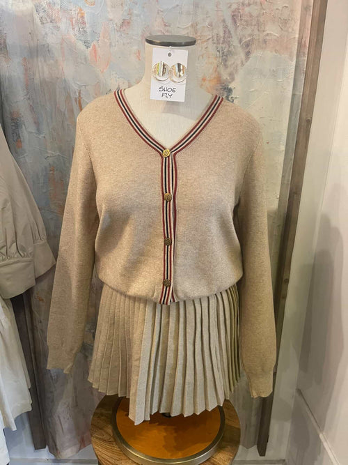 Mini Skirt with Stripe Detail