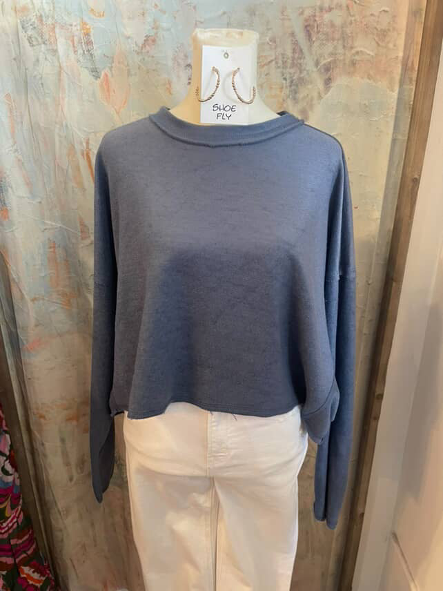 Lightweight Crop Long Sleeve Top