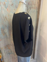 Gold Button Detail Top