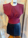Gathered Knit Top