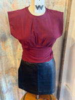 Gathered Knit Top