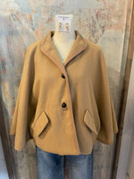 Camel Butterfly Sleeve Cape