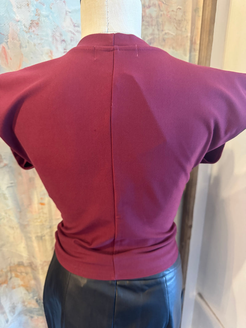 Gathered Knit Top