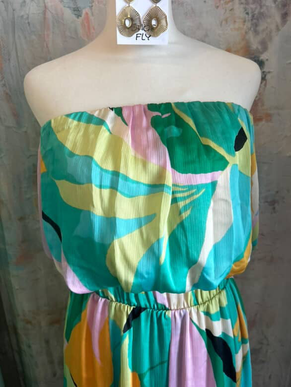Strapless Bubble Tropical Top