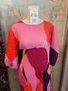 Multi Color 3/4 Sleeve One Size Dress