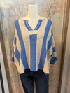 Vertical Stripe Oversize Sweater