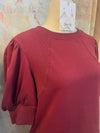 Short Puff  Sleeve Top