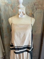 Border Stripe Pattern Top