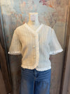 Tweed Ruffle Detail Jacket
