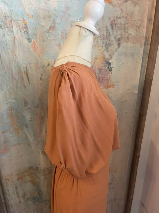 Round Neck Drop Shoulder Top