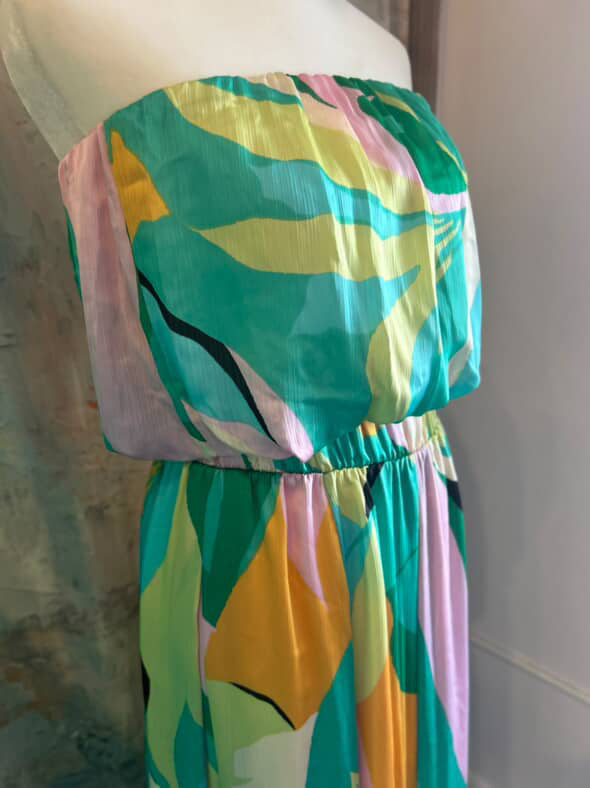 Strapless Bubble Tropical Top