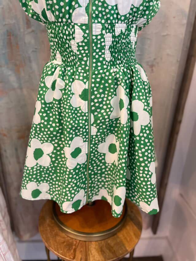 Daisy Zip Front Dress