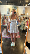 Blue White Stripe Romper/Dress
