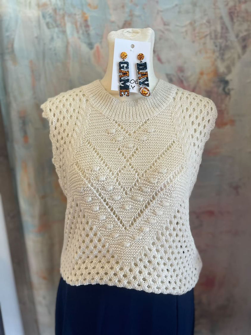 Sleeveless Sweater Knit