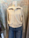 Lux Sand Rib Zip Jacket