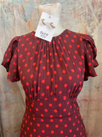 Polka Dot Round Neck Dress