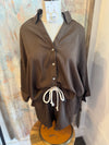 High Waist Drawstring Waist Shorts