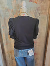 Short Sleeve Round Neck Detail Top