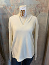 V Neck Super Soft Ribbed Top