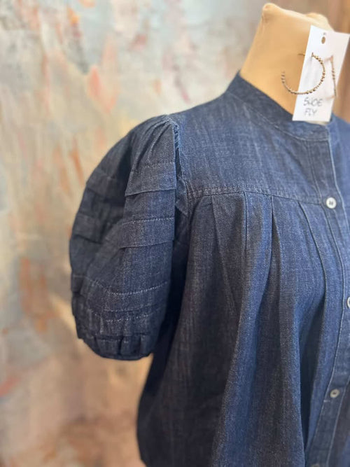 Denim Button Down Top