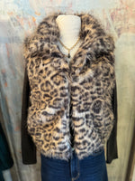 Animal Print Fur Vest