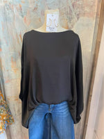 Boat Neck Silk Top